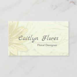 Schönes Blumendesign Visitenkarte