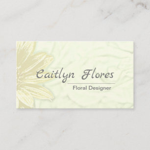 Schönes Blumendesign Visitenkarte