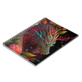 Schönes Blumendrachenbuch Notizblock (Linke Seite)