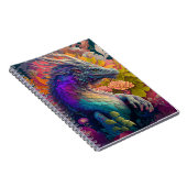 Schönes Blumendrachenbuch Notizblock (Rechte Seite)