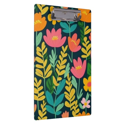 Schönes, blumenfarbenes Feld Klemmbrett (Rechts)