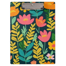 Schönes, blumenfarbenes Feld Klemmbrett