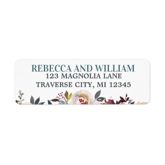 Schönes Blumenfrühlingslabel (Vorne)