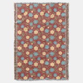 Schönes, blumengeschmücktes modernes Muster - rot Decke (Vorderseite Vertikal)