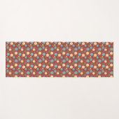 Schönes, blumengeschmücktes modernes Muster - rot Yogamatte (Vorderseite (Horizontal))