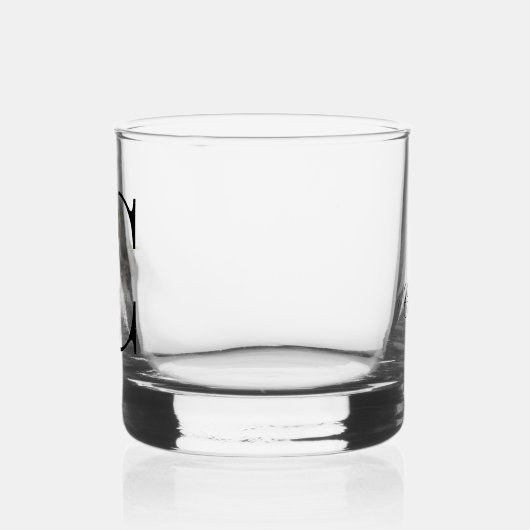 Schönes, blumengeschmücktes Monogramm C Whiskyglas (Links)