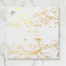 Schönes Blumengezeichnetes Foto Goldene Forelle Geschenkanhänger