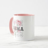 Schönes Blumenkoss mama l Modern rosa Tasse (Vorderseite Links)