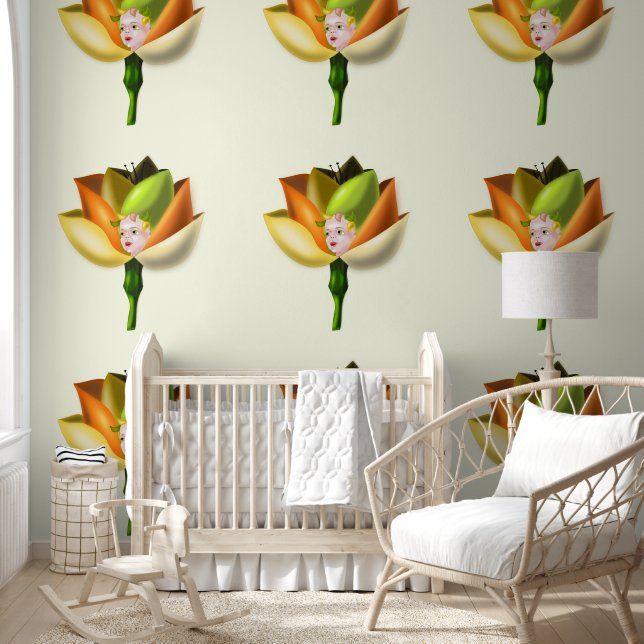 Schönes Blumenmädchen Tapete (Kinder)