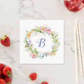 Schönes Blumenmagazin Serviette (Beispiel)