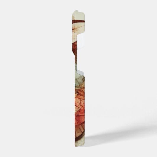 Schönes Blumenmandala iPhone Fall Hülle (Linke Seite)