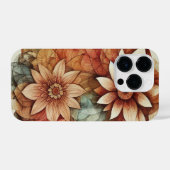 Schönes Blumenmandala iPhone Fall iPhone Hülle (Rückseite (Horizontal))