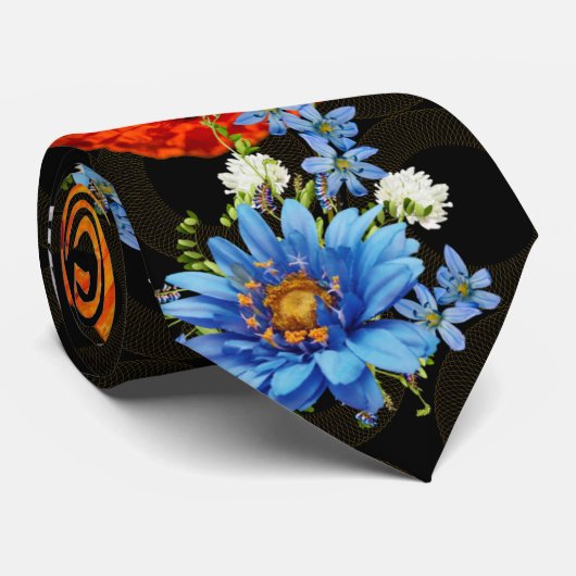 Schönes Blumenmohn Krawatte (Gerollt)