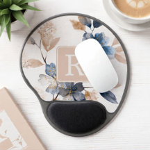 Schönes Blumenmonogramm-Vorlage Personalisiert