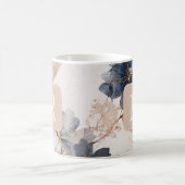 Schönes Blumenmonogramm-Vorlage Personalisiert Kaffeetasse (Mittel)