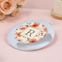 Schönes Blumenmonogramm-Vorlage Personalisiert
