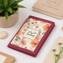 Schönes Blumenmonogramm-Vorlage Personalisiert