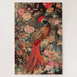 Schönes Blumenmotiv Pheasant Bird Puzzle
