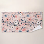 Schönes Blumenmuster Badehandtuch (Badehandtuch)
