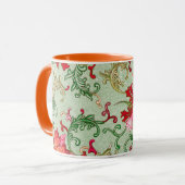 Schönes Blumenmuster bedruckte Kaffeemaschine Tass Tasse (Vorderseite Links)