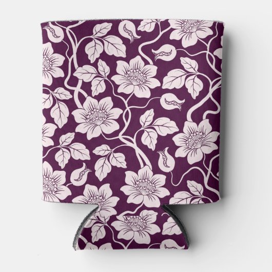 Schönes Blumenmuster Dosenkühler (Vorderseite)
