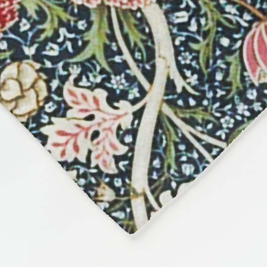 Schönes Blumenmuster Folies Blume Rosa Rosa Fleecedecke (Ecke)