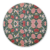 Schönes Blumenmuster Folies Blume Rosa Rosa Keramikknauf (Vorderseite)