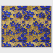 Schönes Blumenmuster für Geschenkpapier (Flach)