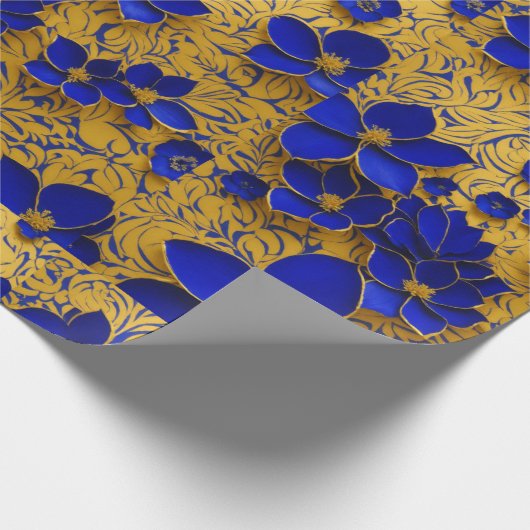 Schönes Blumenmuster für Geschenkpapier (Ecke)