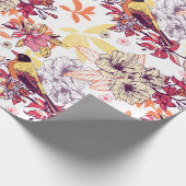 Schönes Blumenmuster Geschenkpapier (Ecke)