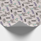 Schönes Blumenmuster Geschenkpapier (Ecke)