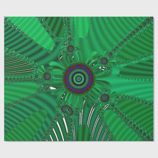 Schönes Blumenmuster Geschenkpapier (Flach)
