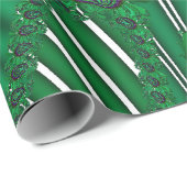 Schönes Blumenmuster Geschenkpapier (Rolleneckpunkt)