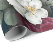 Schönes Blumenmuster Geschenkpapier (Rolleneckpunkt)