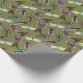 Schönes Blumenmuster Geschenkpapier (Ecke)