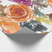 Schönes Blumenmuster Geschenkpapier (Ecke)