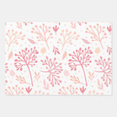 Schönes Blumenmuster Geschenkpapier Set (Vorderseite 2)