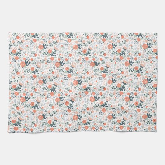 Schönes Blumenmuster Girly Handtuch (Horizontal)