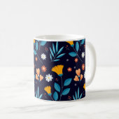 Schönes Blumenmuster Kaffeetasse (VorderseiteRechts)