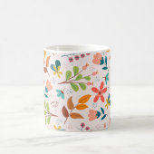 Schönes Blumenmuster Kaffeetasse (Mittel)