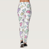 Schönes Blumenmuster Leggings (Rückseite)