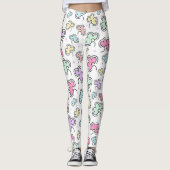 Schönes Blumenmuster Leggings (Vorderseite)