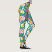 Schönes Blumenmuster Leggings (Rechts)