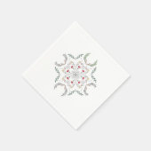 Schönes Blumenmuster, Mandala Serviette (Ecke)