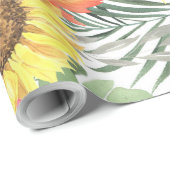 Schönes Blumenmuster mit leuchtendem Herbst Geschenkpapier (Rolleneckpunkt)