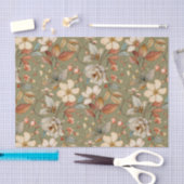 Schönes Blumenmuster mit weichem Hintergrund Seidenpapier (Handwerk)