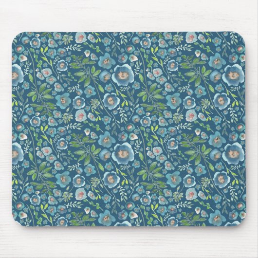 Schönes Blumenmuster Mousepad (Vorne)