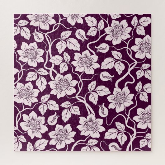 Schönes Blumenmuster Puzzle (Vertikal)