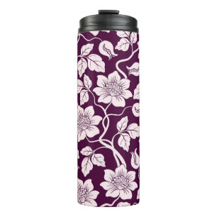 Schönes Blumenmuster Thermosbecher
