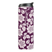 Schönes Blumenmuster Thermosbecher (Nach links gedreht)